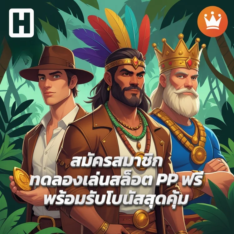 สมัครสมาชิก ทดลองเล่นสล็อต PP ฟรี พร้อมรับโบนัสสุดคุ้ม